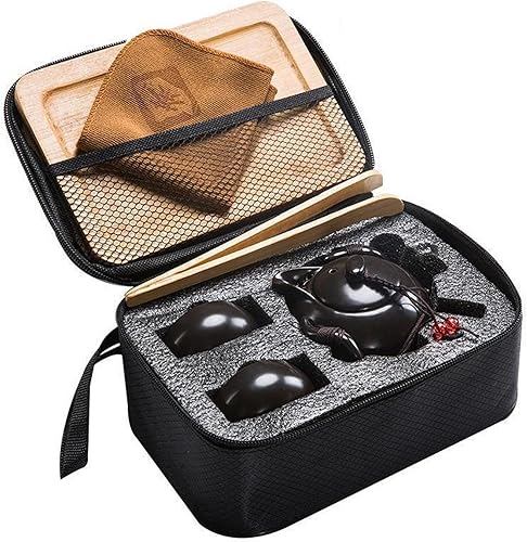 Miniatura 6 de Juego de té portátil de viaje para viajes de negocios al aire libre hogar regalo simple de cerámica invitada rápida juego de tazas de té de