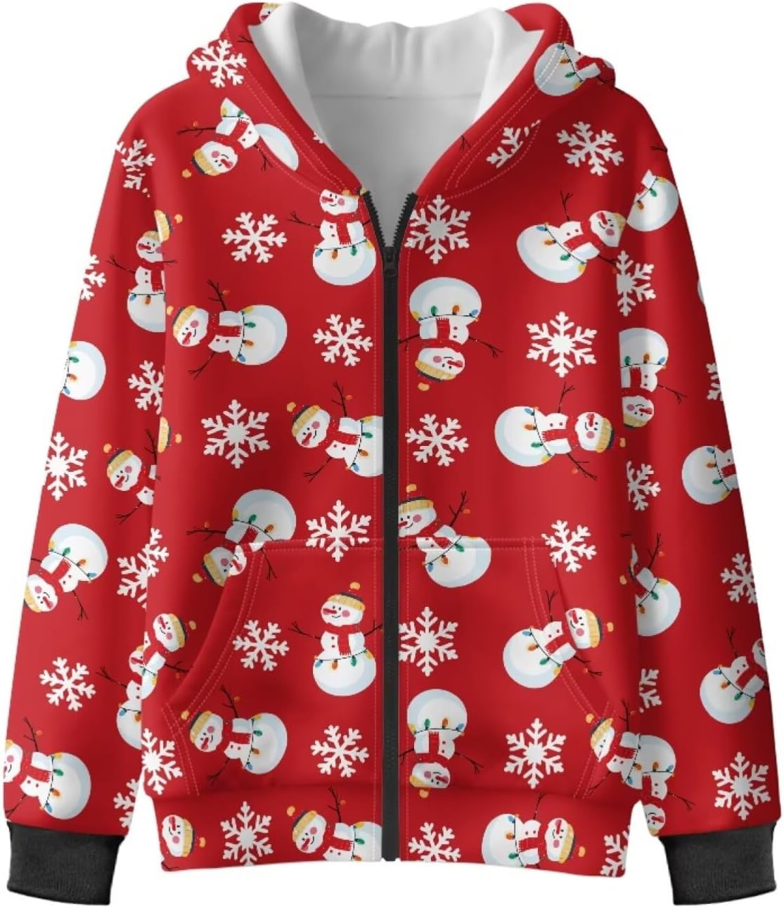 Girl's Hooded Sweatshirt with Long Sleeve, Full Zipper Fleece Hoodies for Teen Girl Casual Jacket