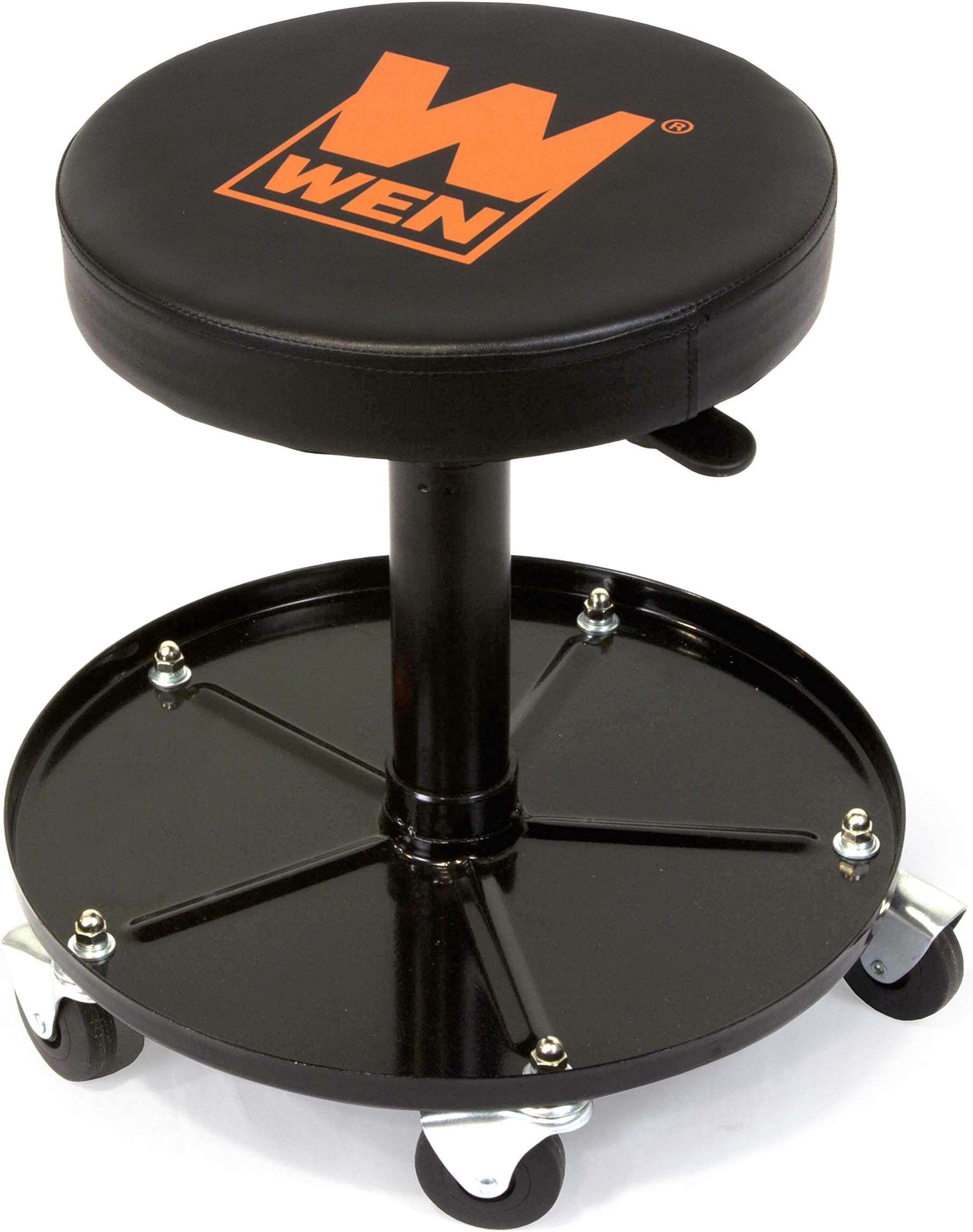 WEN 73012T 300-Pound Capacity Pneumatic Rolling Mechanic Stool