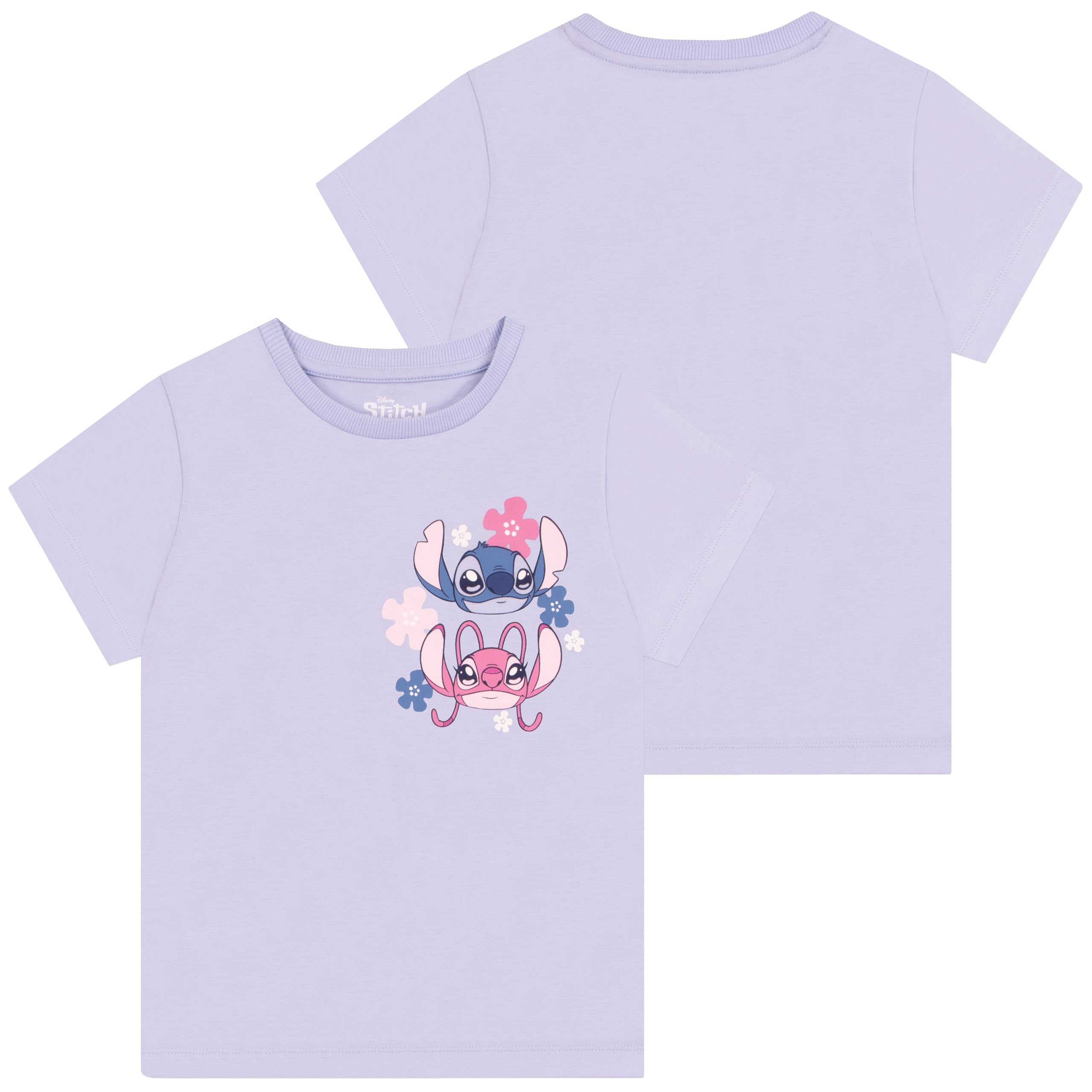 Disney Lilo Y Stitch Pack De 3 Camisetas Niña, Camiseta Stitch Y Angel, Top Niñas Multipack, Ropa Niña