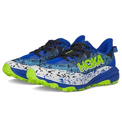Hoka Kids Speedgoat 6 (Big Kid) Kids Shoes Night Sky/Neon Lime