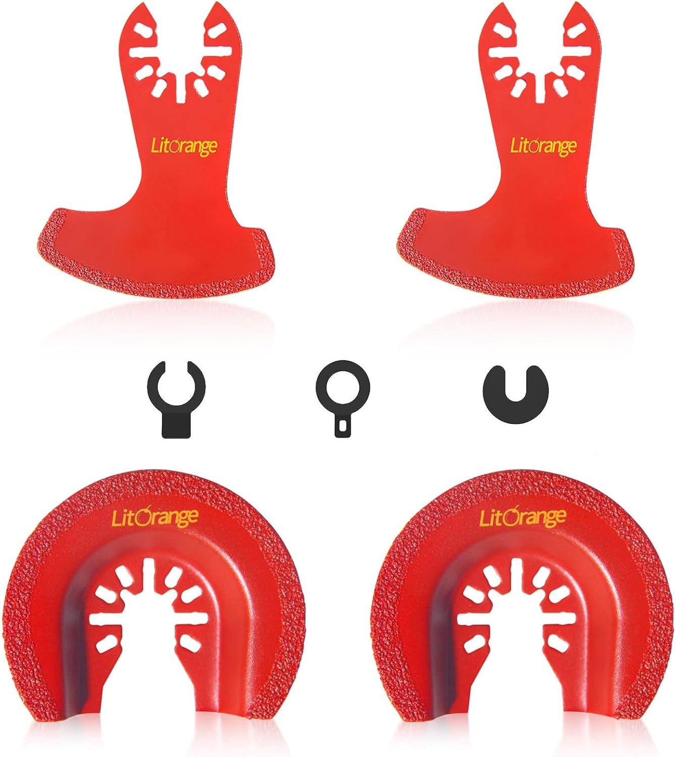 Litorange Diamond Multitool Blades, Oscillating Tool Grout Remover