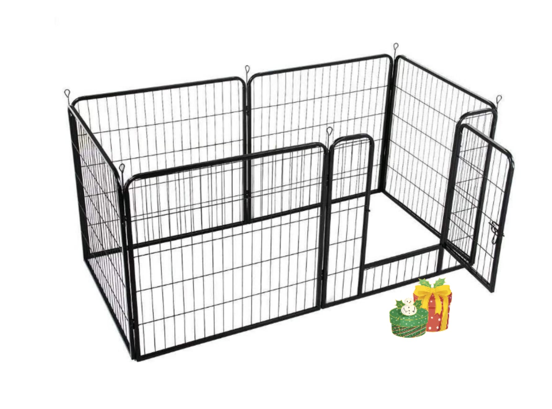 Barriera di sicurezza per bambini, multi-funzione, barriera a fissaggio a pressione per porta/scala, bambini barriera di sicurezza, griglia di protezione per camino, bambino parco con 1 porta e 5