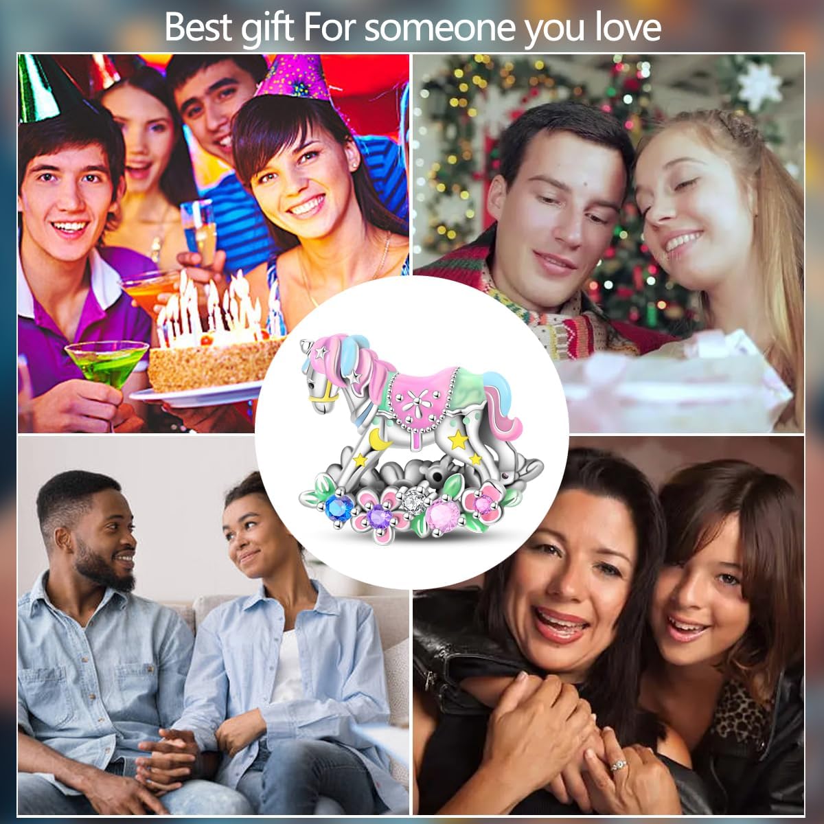 Charm for Bracelets and Necklaces, Heart Animals 925 Sterling Silver Bead Celestial Sun Moon Star Charms Jewelry Gift for Women - Image 6