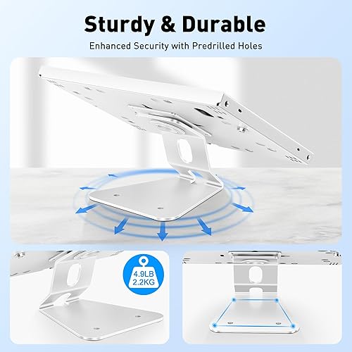 Miniatura 3 de AboveTEK Soporte antirrobo para tablet – Soporte de seguridad y bloqueo para iPad, soporte de posición de montaje en encimera y pared, soporte de