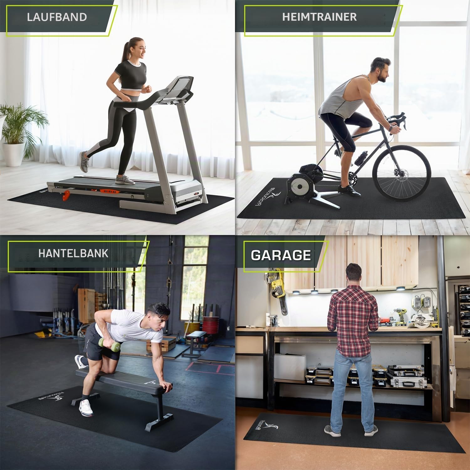 ProsourceFit Exercise Equipment & Treadmill Mat High Density PVC Floor Protector, 3 x 6.5-feet
