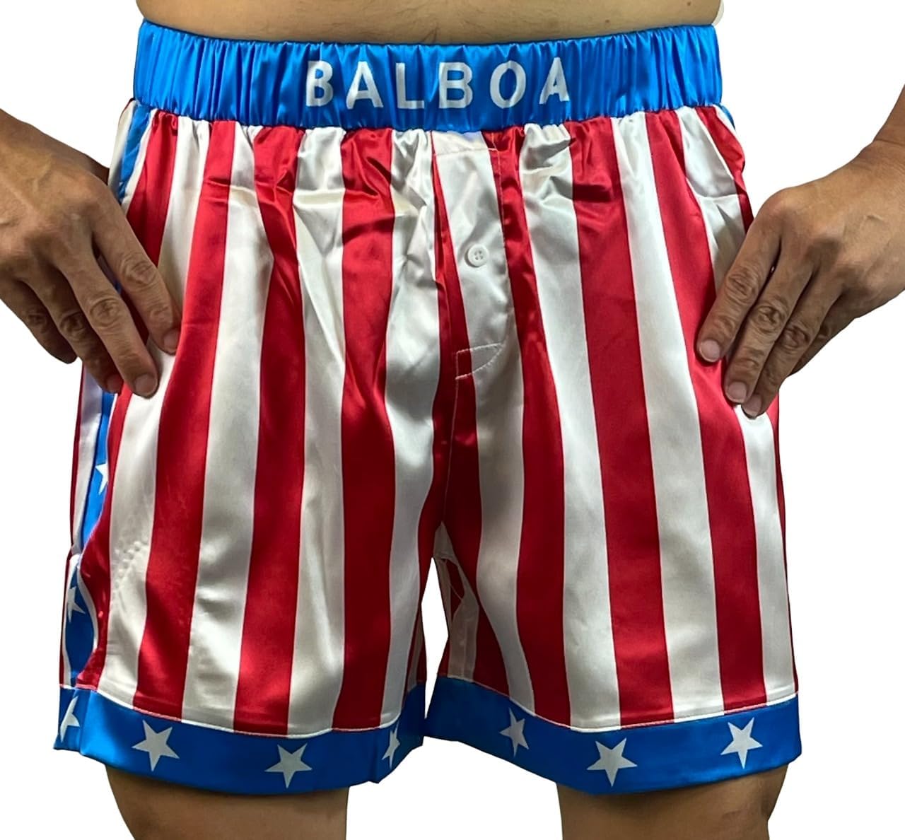 Balboa Short de boxe Motif drapeau américain Apollo Creed