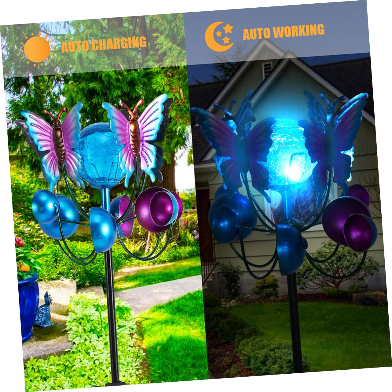 Yardwe Design Decorazione Esterno per Cortile e Illuminazione Notturna e Delicata