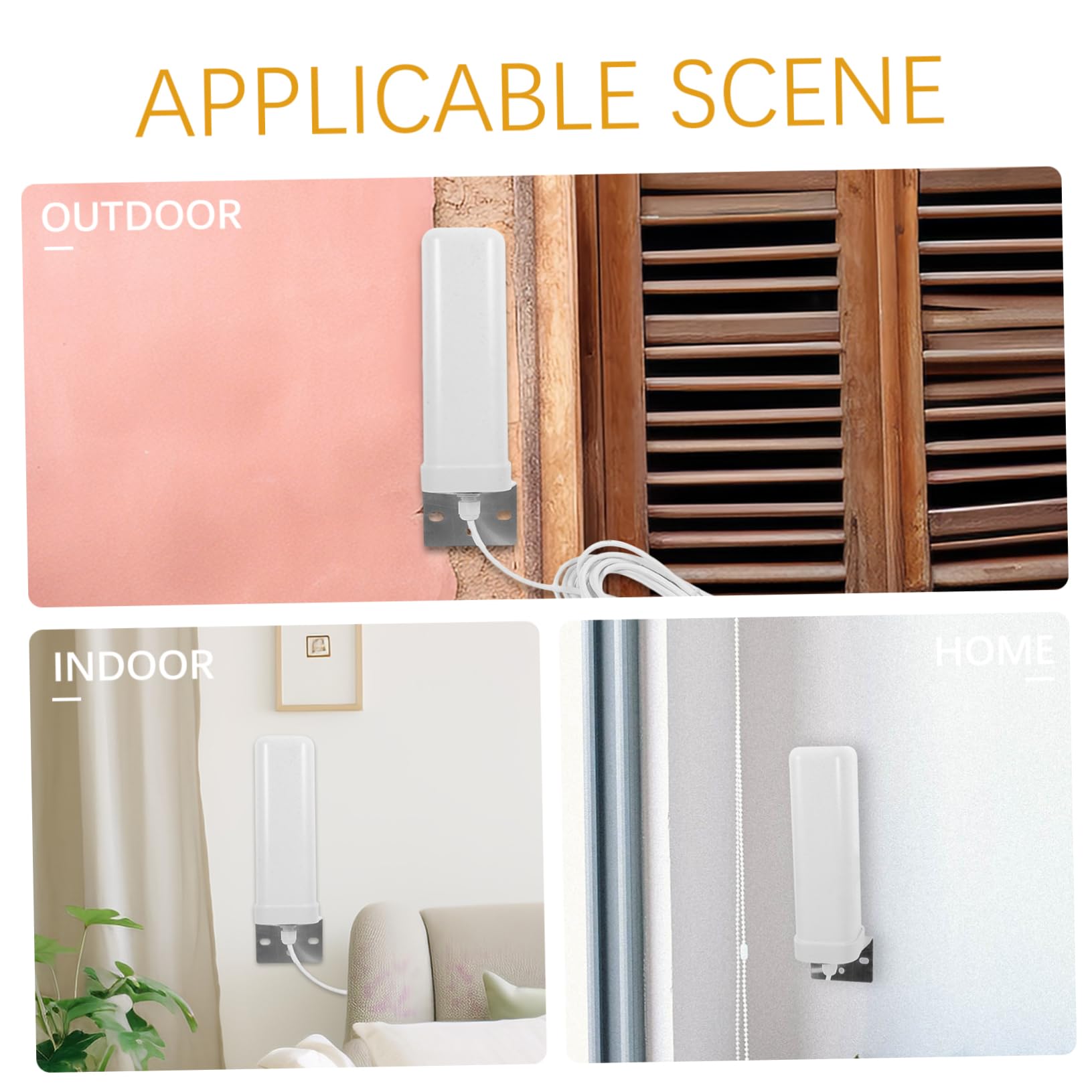 Antenne Omnidirectionnelle 3g 4g Full Fréquence pour Maison et Extérieur Amplification du Signal, Gain 16-18dbi, Matériau Métal et Plastique