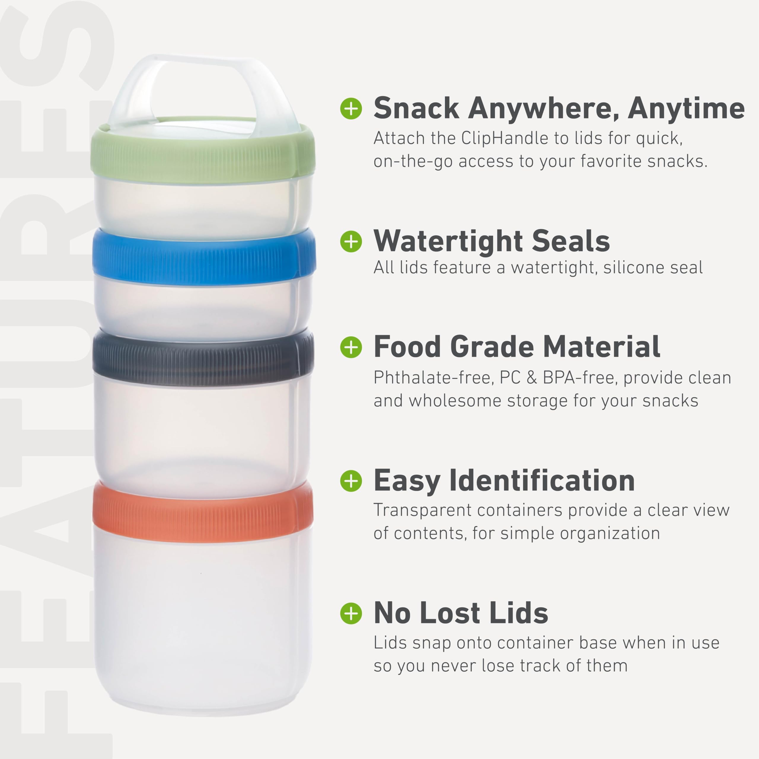 Amazon.com: humangear Stax Modular Storage System - Food-Safe 4
