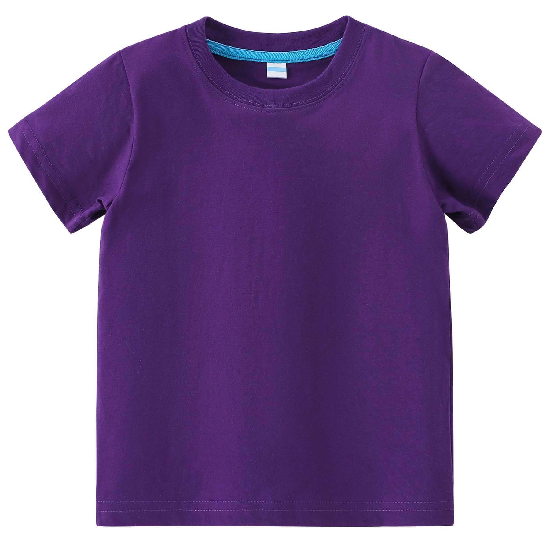 AIWUHE Toddler T Shirts Cotton Summer Tshirts Boys Girls Basic Tee Undershirts Short Sleeve Clothes Crew Neck Shirts 2-7Y