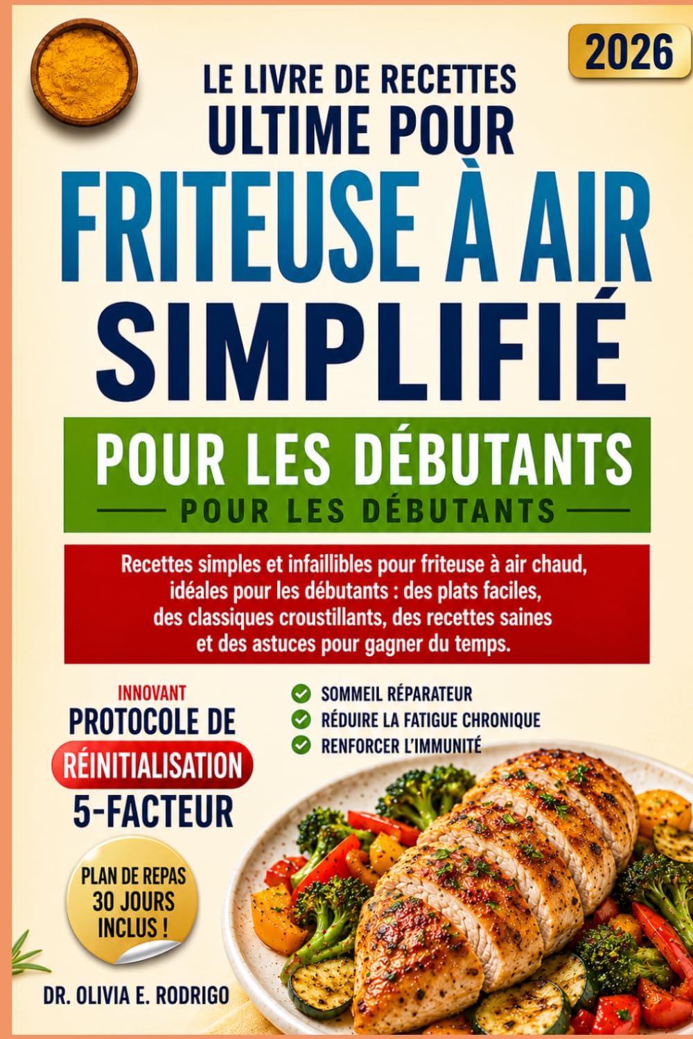 LE LIVRE DE RECETTES ULTIME POUR FRITEUSE À AIR, SIMPLIFIÉ POUR LES DÉBUTANTS: Recettes simples et infaillibles pour friteuse à air chaud, idéales ... des recettes saines et des astuces po