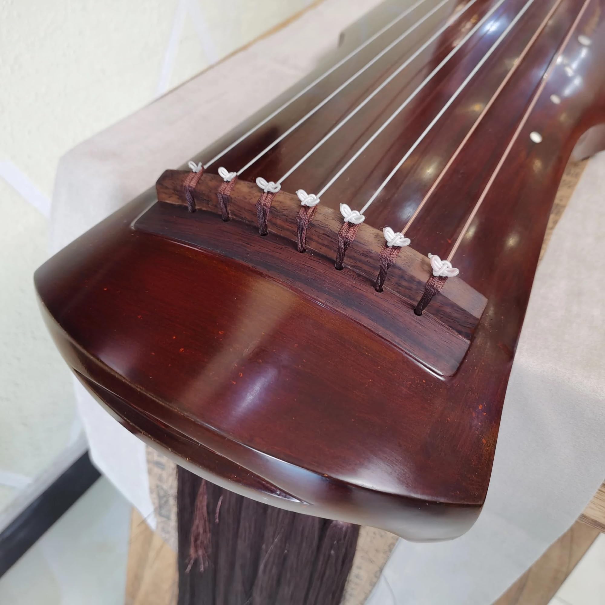 Strumenti Guqin Strumento Guqin Professionale A 7 Corde Fatto A Mano In Legno Di Abete Invecchiato Con Custodia Rigida Accordatore E Accessori Completi