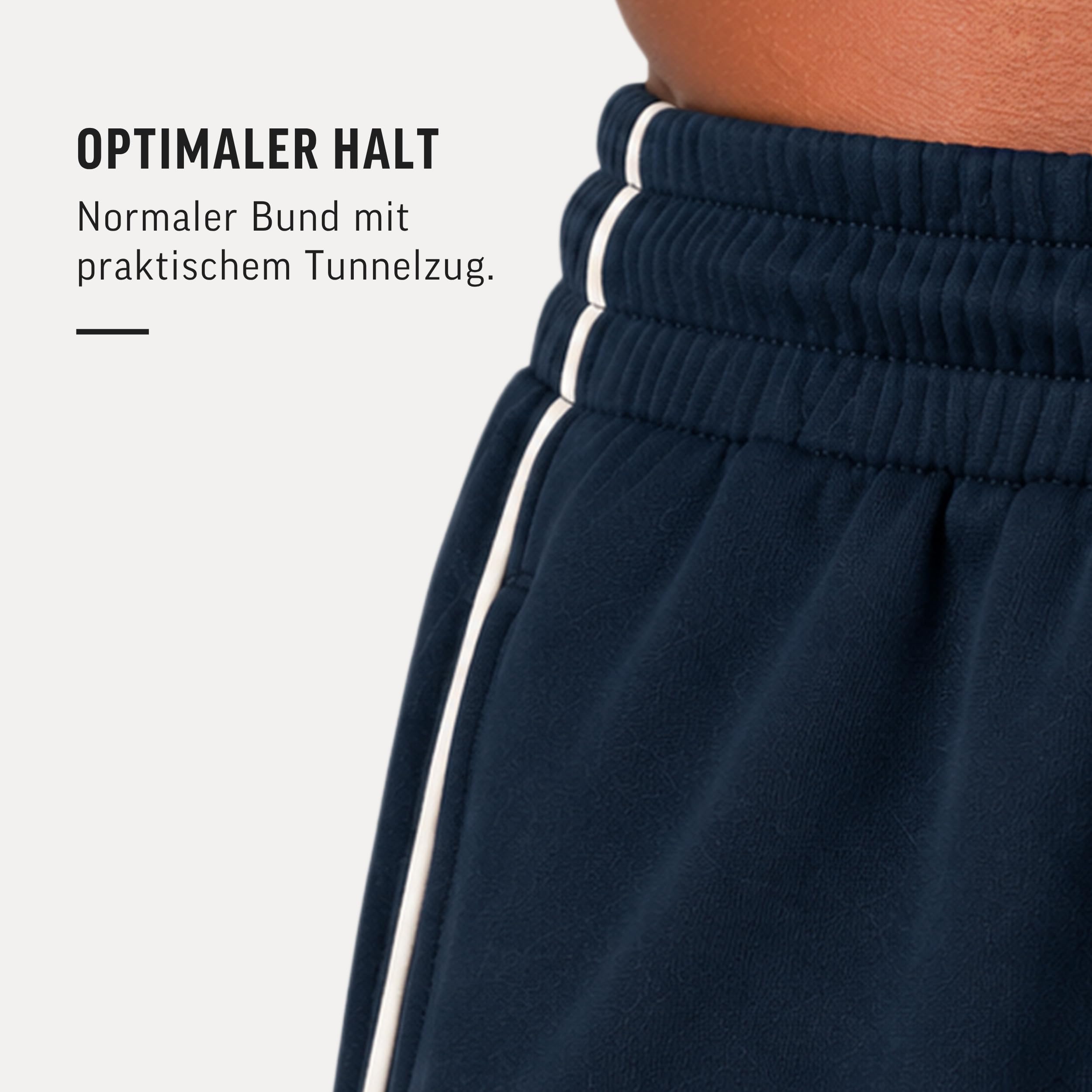 SMILODOX x FILA Jogginghose Herren Iseo, Regular Fit Trainingshose, aus Baumwolle, Sport Jogger mit Tunnelzug, schmale Seitenstreifen, Freizeit & Fitness Sweatpants, für Gym & Streetwear