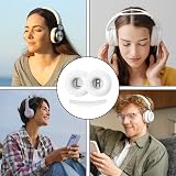 1 Paire Blanc Coussinet Casque et 1 Bandeau pour JBL Tune500BT T450BT T450 TUNE510BT JR300BT de Ecouteur Coussins en Mousse à Mémoire de Remplacement Installation Facile, Ne Convient pour Tune600 BTNC - 5