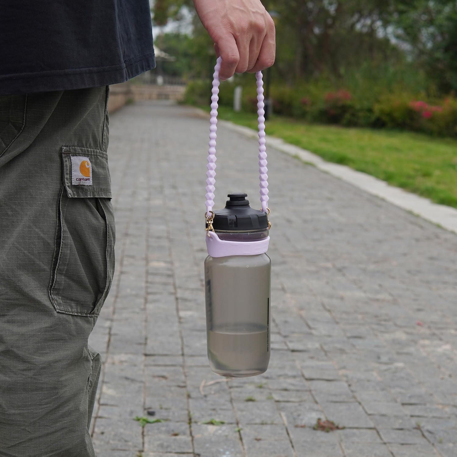 Water Bottle Handle for Stanley Cup - Soft, Durable Silicone Sling with Adjustable Strap, Fits Most 8-40oz Bottles, Ideal Stanley Cup Accessory - Image 5