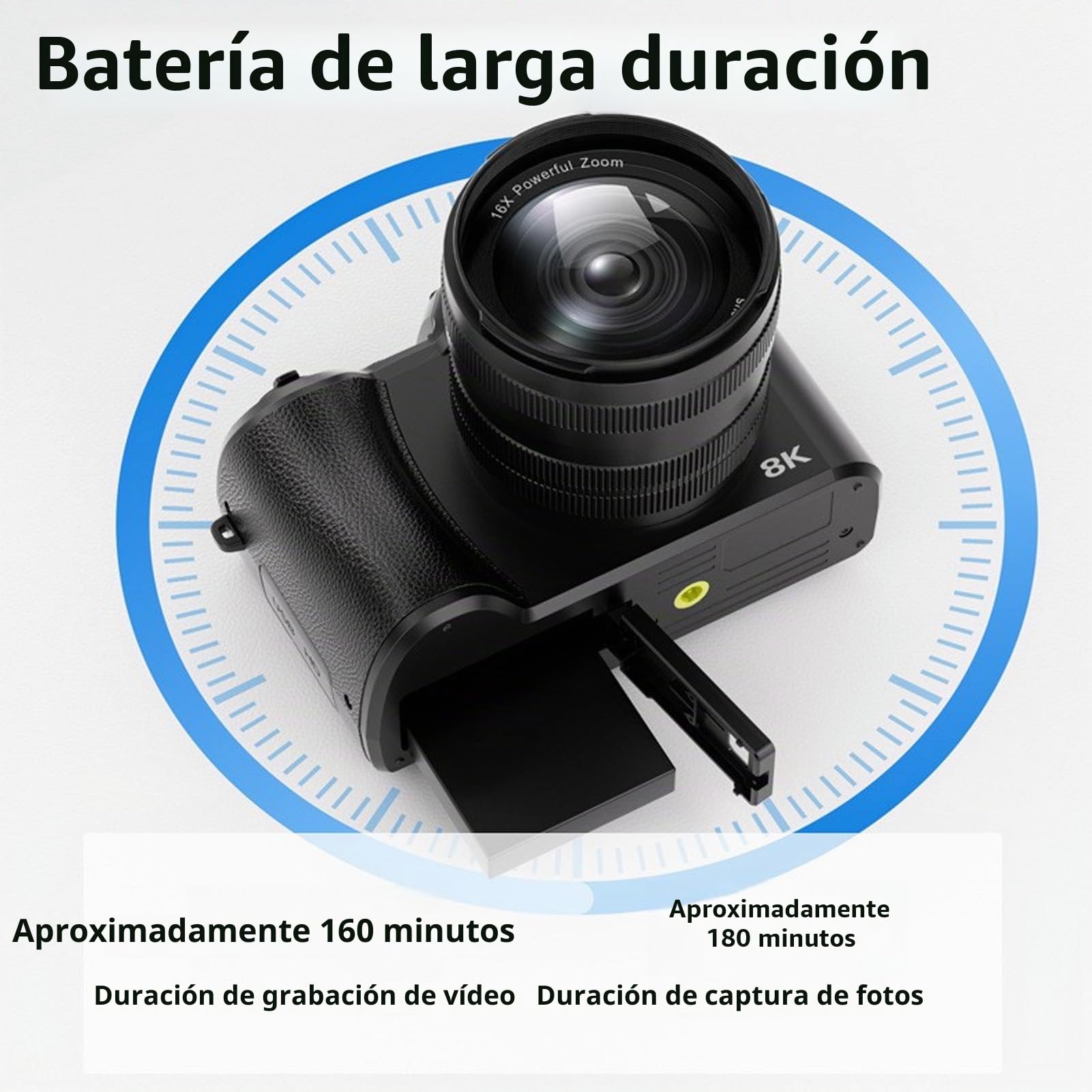 Topiky Cámaras Digitales 8K para Fotografía, Enfoque Automático 88MP WiFi Cámara Profesional con Zoom 16X de Doble Lente Cámara Web Selfie CAM con Pantalla Táctil de 3,2 Pulgadas Flash