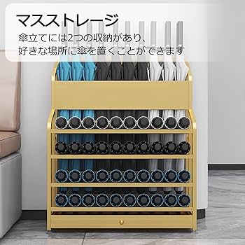 メタル製のスリムでおしゃれな傘立て、水受け皿付きで便利 傘立て 傘立ておしゃれ 丸形 水受けトレイ付き 長傘 折りたたみ