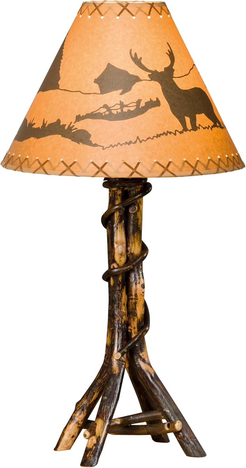 Furniture Barn USA Split Hickory Log Table Lamp