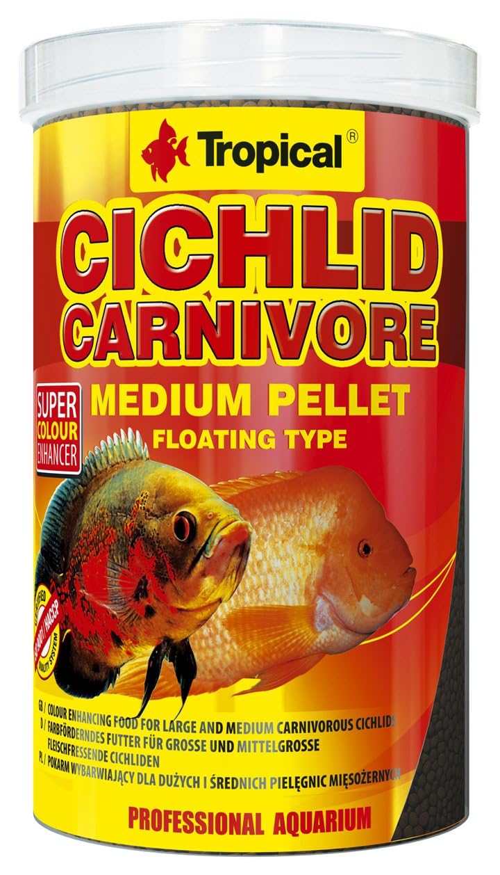Tropical CICHLID CARNIVORE MEDIUM pellet 1000ml/360g