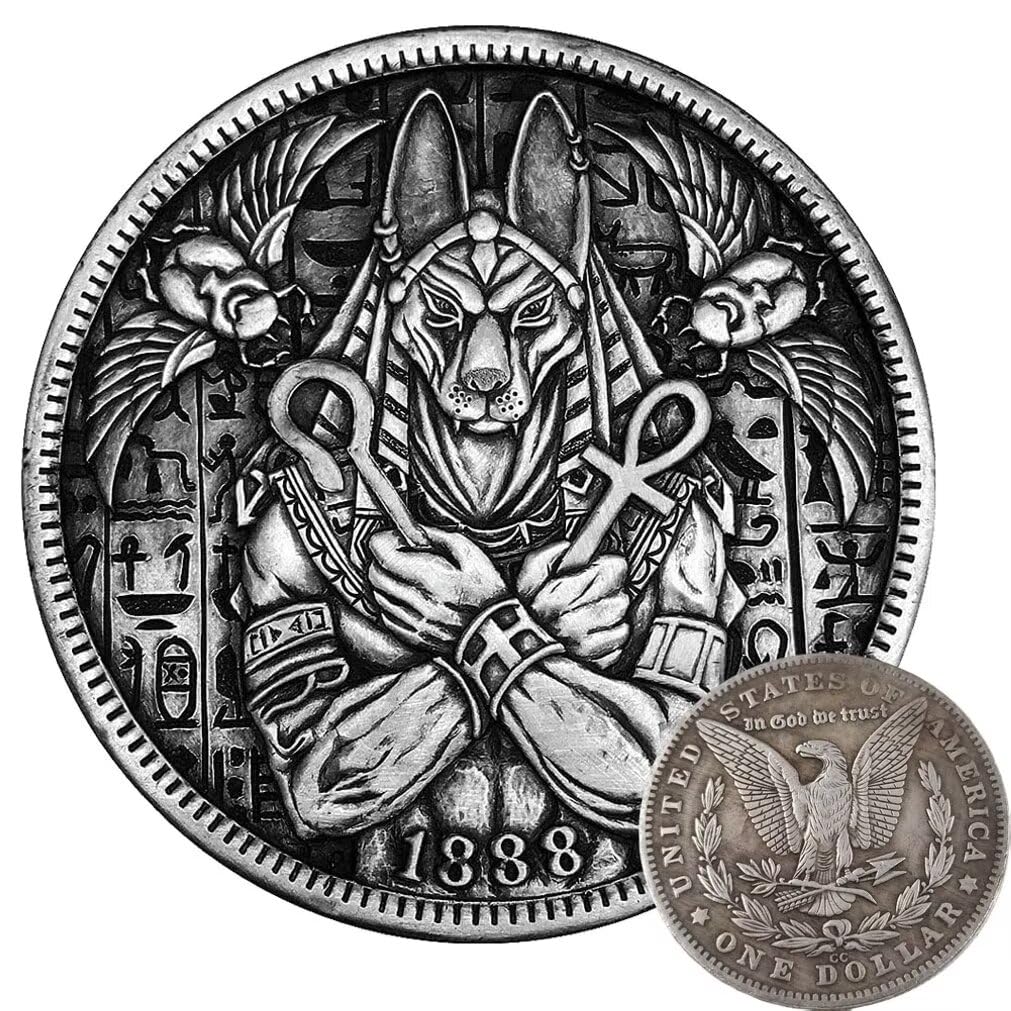 Amazon.com: Egyptian Coin Myth Azrael Anubis Werewolf Hobo Coin