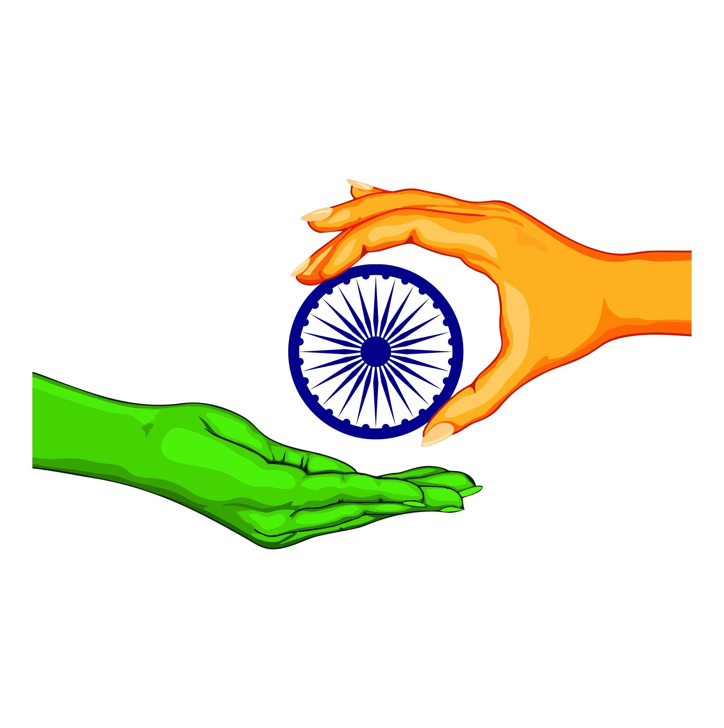 Sticker Hub Independence Day Special 'Ashok Chakra' Decorative Wall Sticker AS66