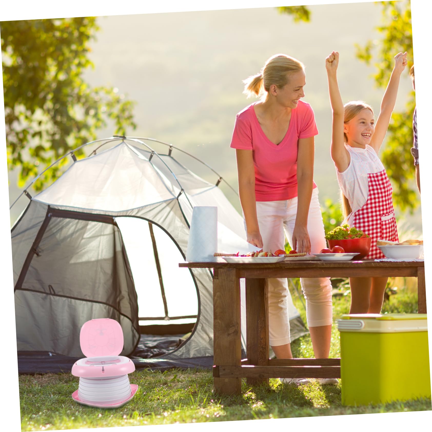 Asiento De Baño Plegable Para Niño Niña Mango Inodoro Portátil Para Viajes y Entrenamiento Para Camping y Paseos Coche