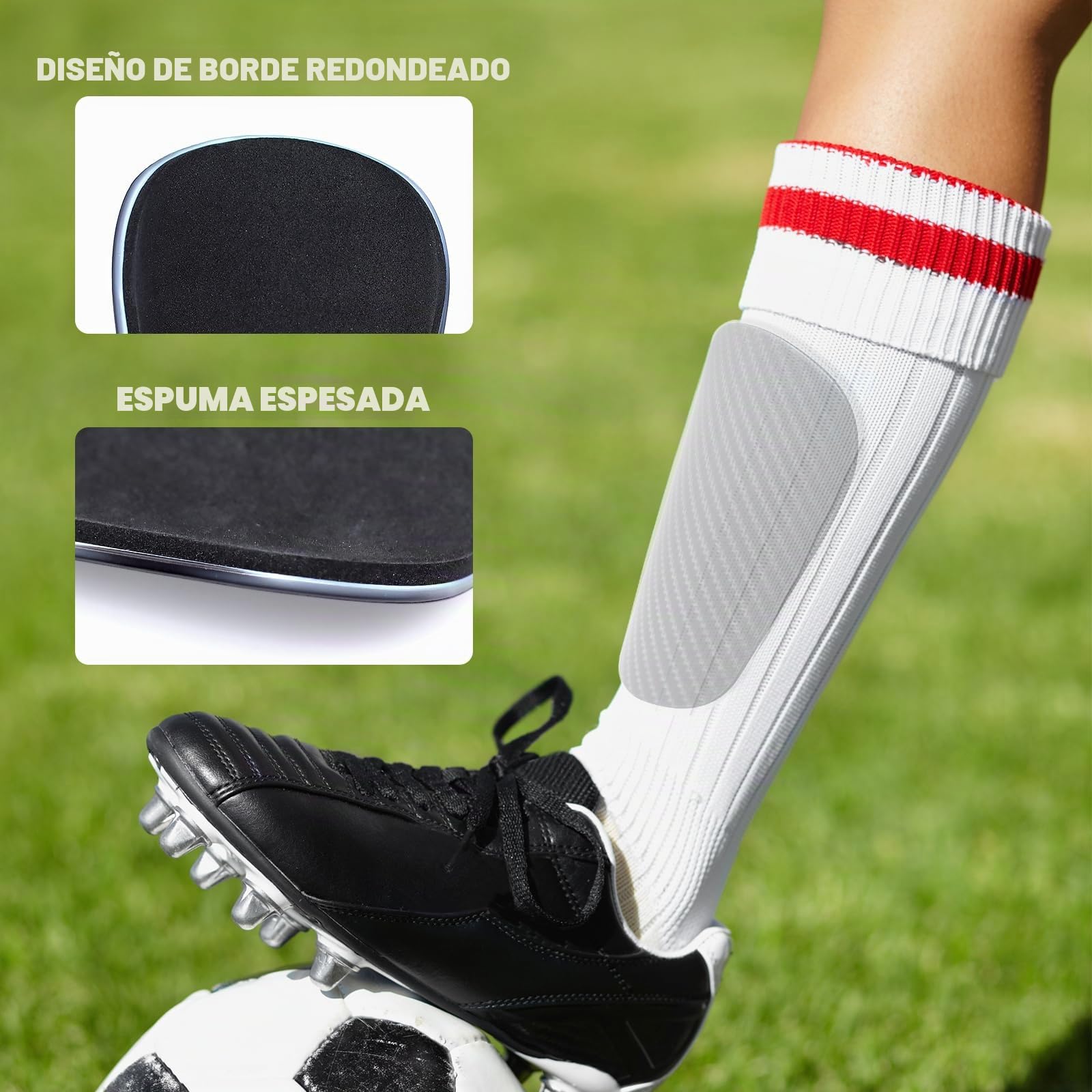 Mini Espinilleras Futbol Niño 40g Personalizadas Espinilleras Pequeñas 10 × 6,3 cm Espinilleras Futbol para Adolescentes Niño Adultos Niños y Niñas
