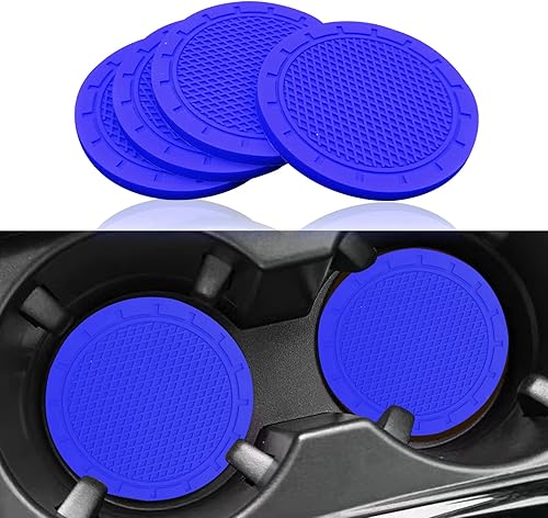 4 posavasos para automóvil, posavasos de PVC para automóvil, universal, antideslizante, accesorios interiores de vehículos, universales para