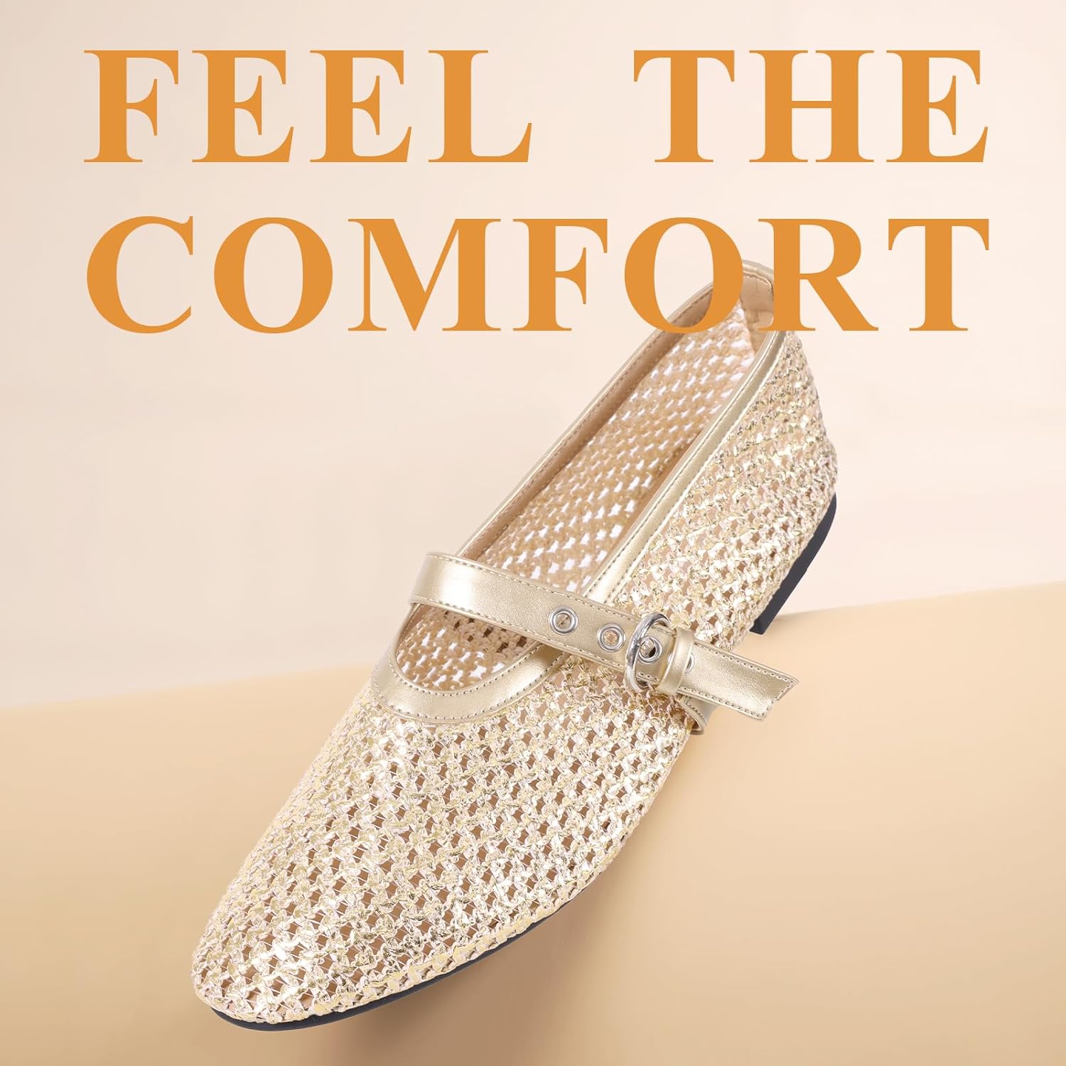 Leopard Flats for Women Mesh Ballet Flats Mary Jane Animal Print Shoes Slip On Casual Breathable Ballerina Flats