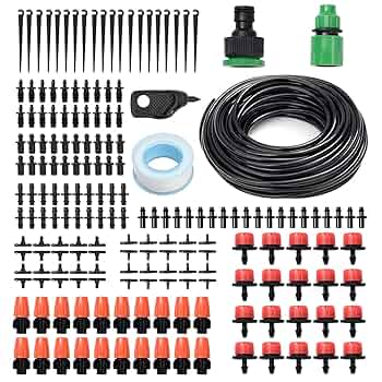園芸ホースセット Amazon.co.jp: 25Mホース 自動散水セット 185個セット 灌漑