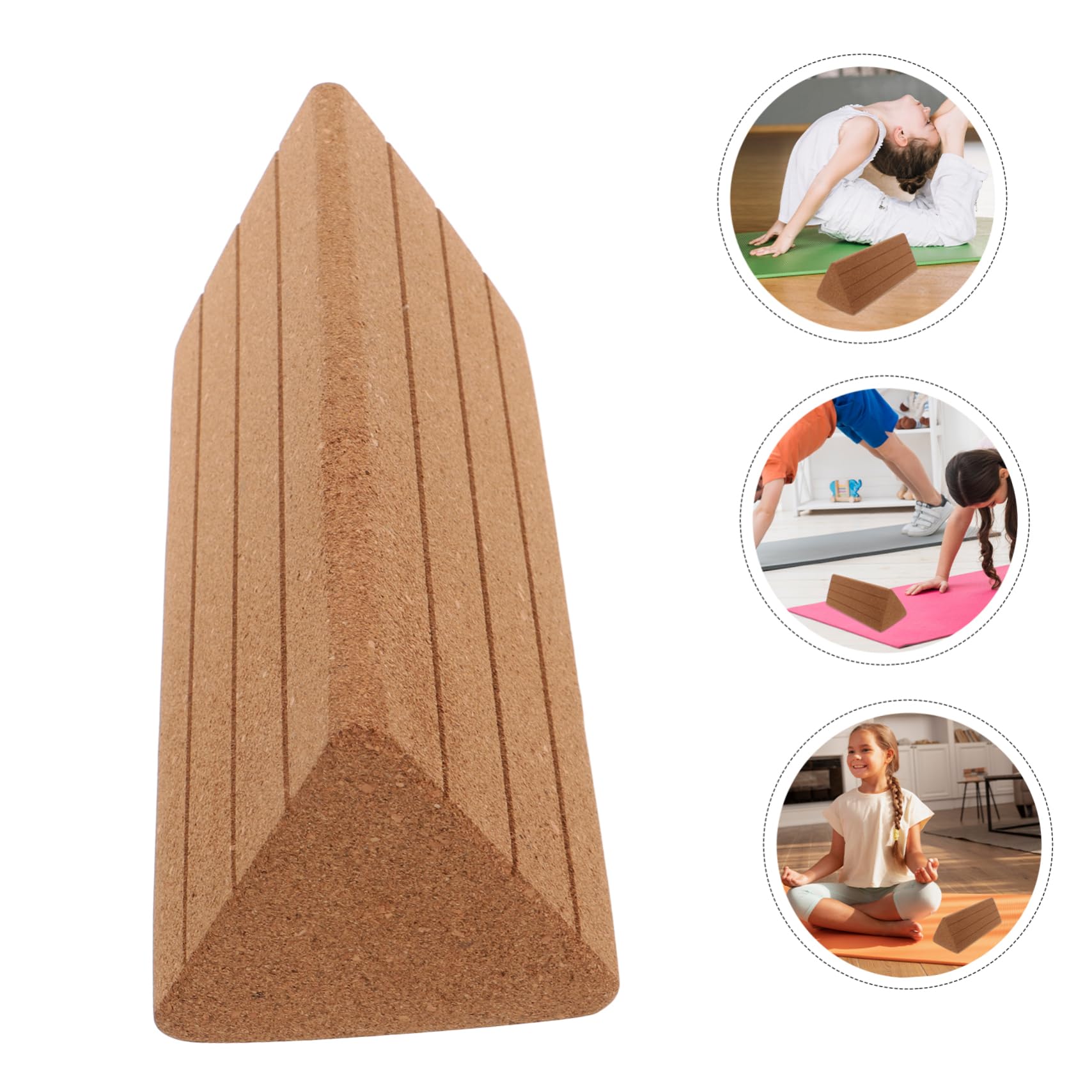 Toyvian Kork Yogablöcke Für Übungen Weiche Schaumstoffblöcke Für Fitness Leichtes Pilates-material Für Anfänger Stabiles Trainingsequipment Mit Innovativer Dreiecksform