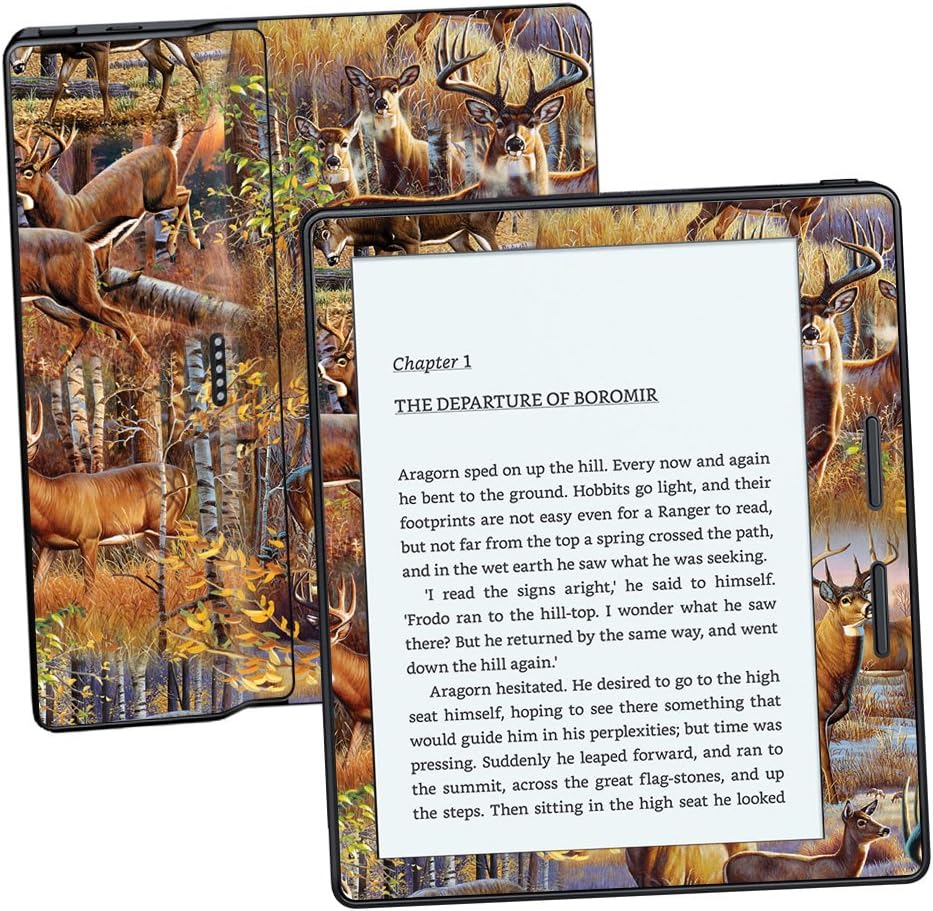 MightySkins Skin Compatible with Amazon Kindle Oasis 6" (8th Gen) - Deer Pattern | Protective, Durable, and Unique Vinyl Decal wrap Cover | Easy to Apply, Remove, and Change Styles | Made in The USA