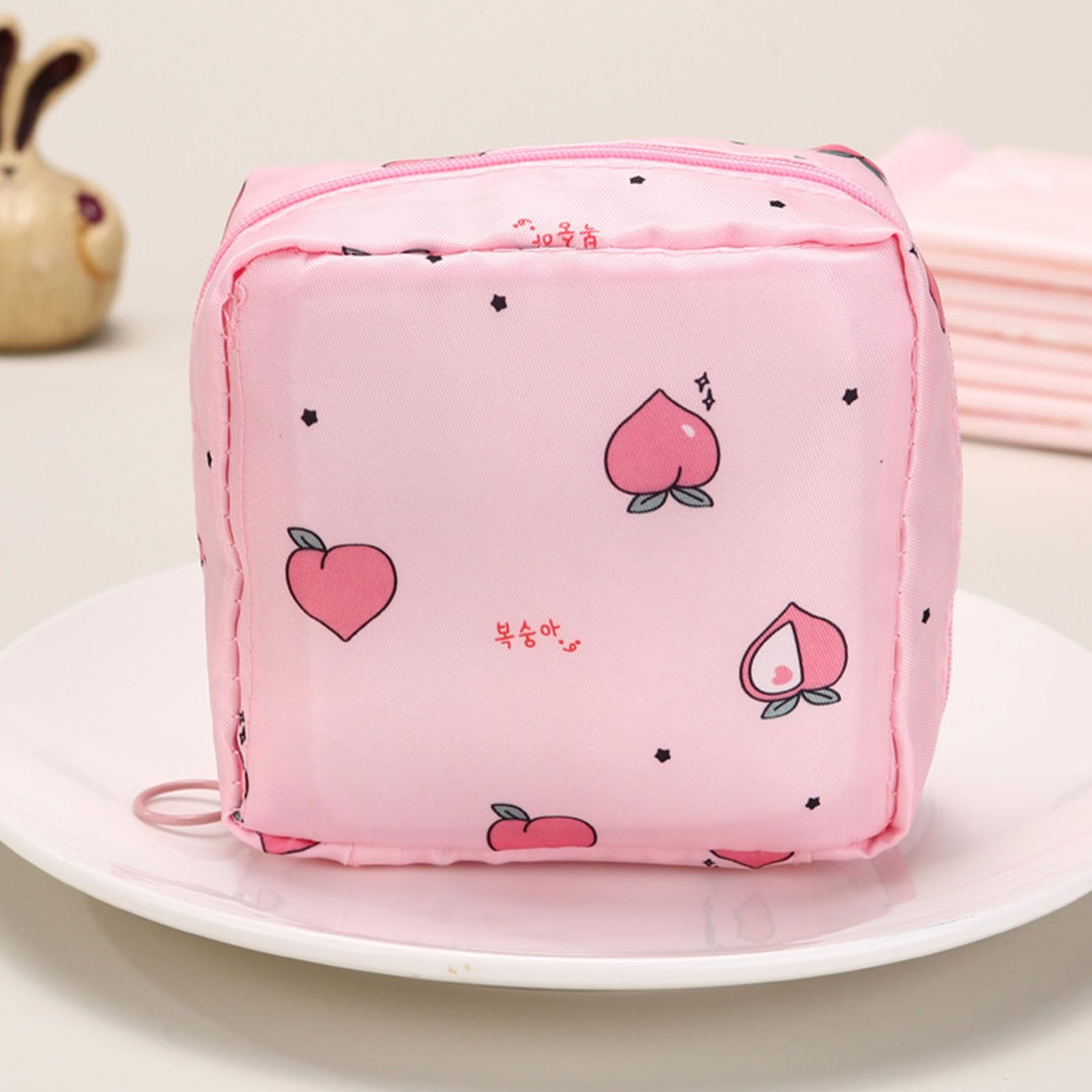 Borsa da viaggio per l'igiene delle donne uniche tasche interne multiple per l'organizzazione di assorbenti igienici e piccoli articoli da toeletta da donna piccoli sacchetti cosmetici e bagnati