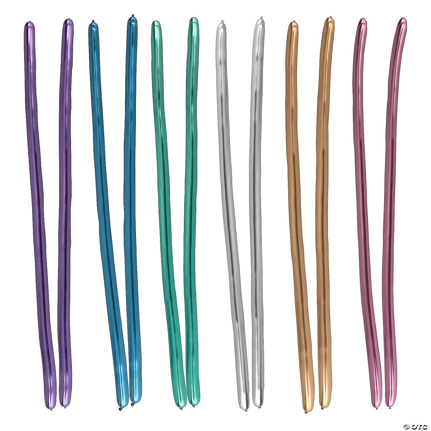 Qualatex 99695 Globos, surtidos, cromo 260Q 100CT