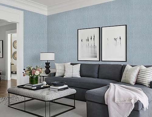 Miniatura 6 de Timeet Papel tapiz autoadhesivo y extraíble para despegar y pegar, papel de contacto texturizado de 15.74 x 393.7 pulgadas, papel tapiz de lino