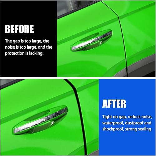 Miniatura 3 de Sodcay Paquete de 1 cinta de sellado de 16.4 pies, tira de sellado de tiro de aire automático, sello de parabrisas en forma de T, para techo de