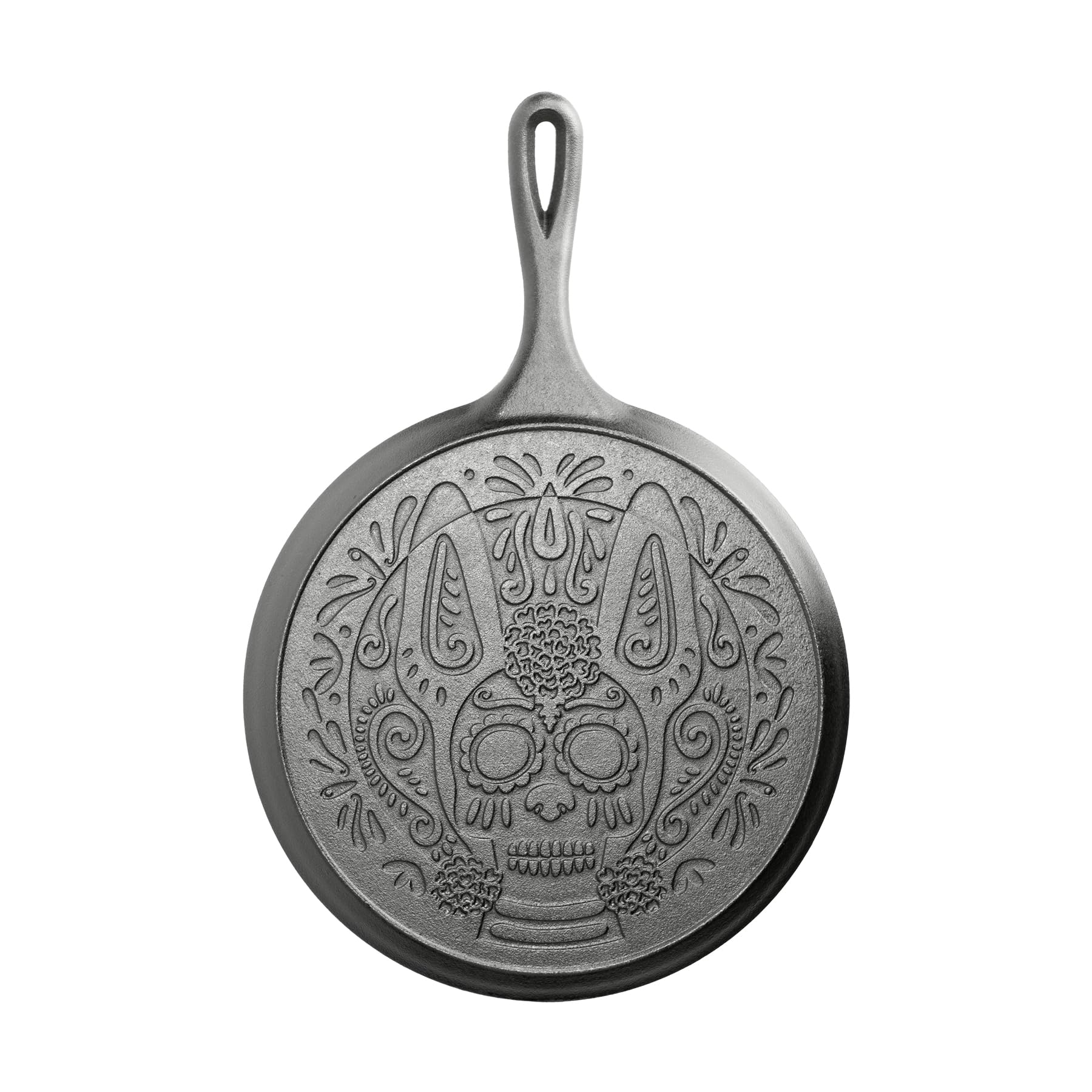 Lodge Black Xolo Sugar Skull Cast Iron Griddle