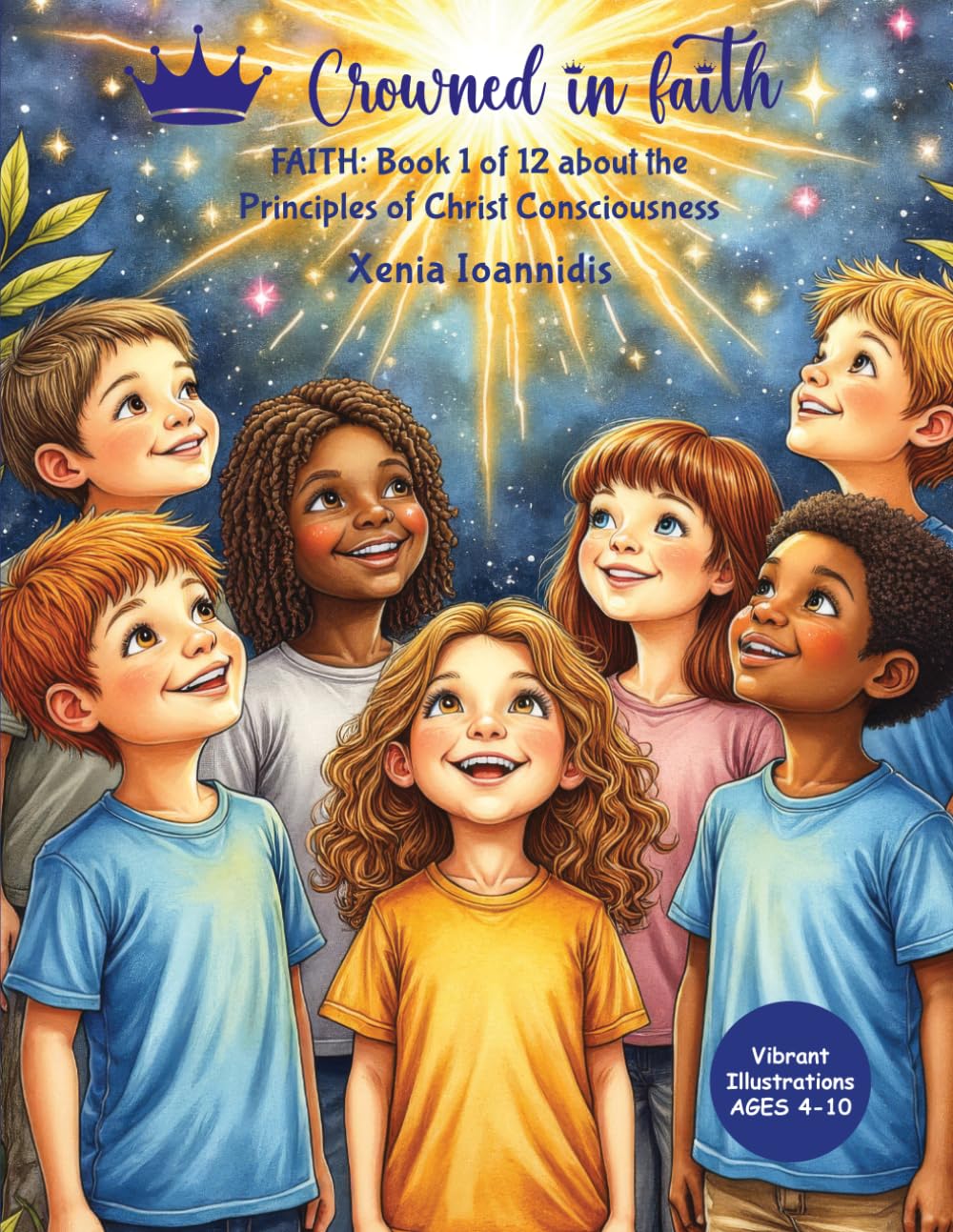 Crowned in faith: FAITH: Book 1 of 12 about the Principles of Christ Consciousness with Vibrant Illustrations (Crowned in Faith Series - 12 Books, 12 Coloring Questbooks and One 12 upbeat Song Album)