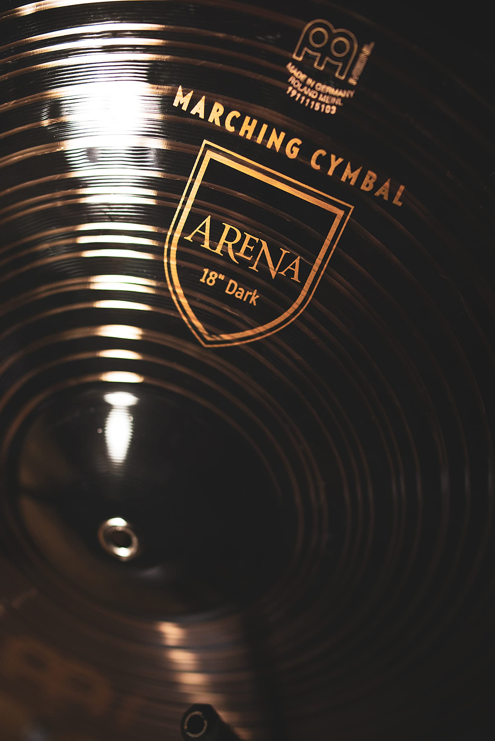 Meinl Cymbals Arena Marching Becken - 18 Zoll (45,7 cm) Marschbecken inklusive Halteriemen (MA-AR-18DA)