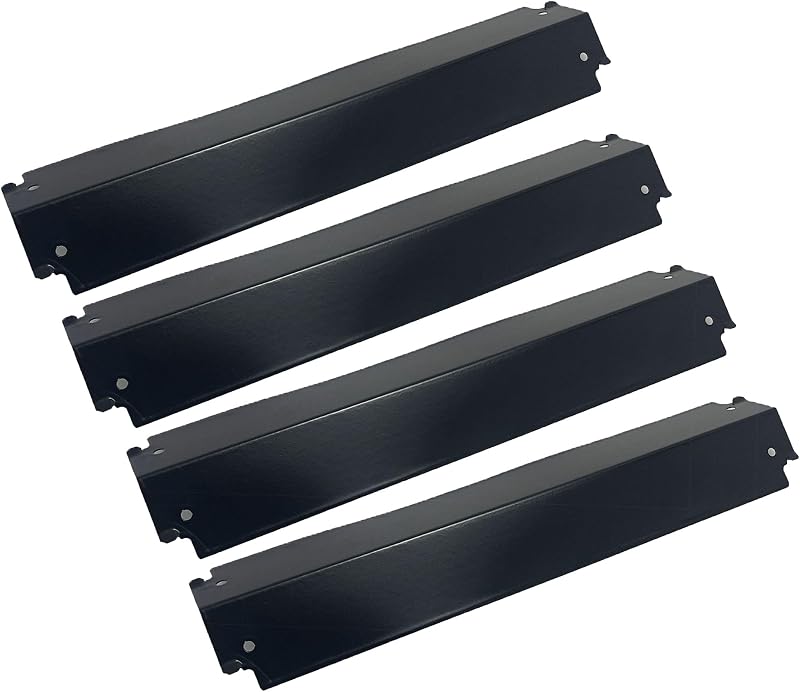 Parts DP125 (4-pack) Porcelain Steel Heat Shield/Heat Plates 16 "x 3 13/16" Replacement for Charbroil, fits for Thermos, fits for Kenmore Sears and other Gas Grill Models