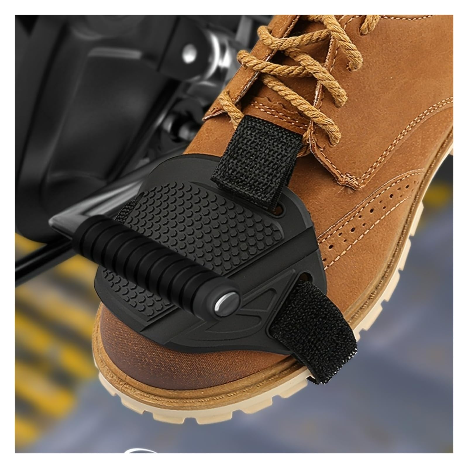 1 szt. Motocykl Shift Pad PU Honeycomb Shoe Cover Protector