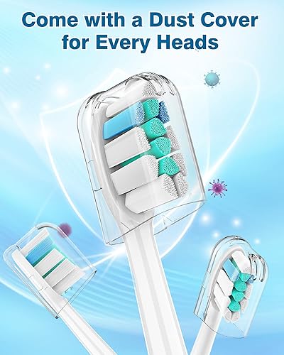 Miniatura 7 de Cabezales de repuesto para cepillos de dientes compatibles con Philips Sonicare, paquete de 8, cabezal de cepillo eléctrico