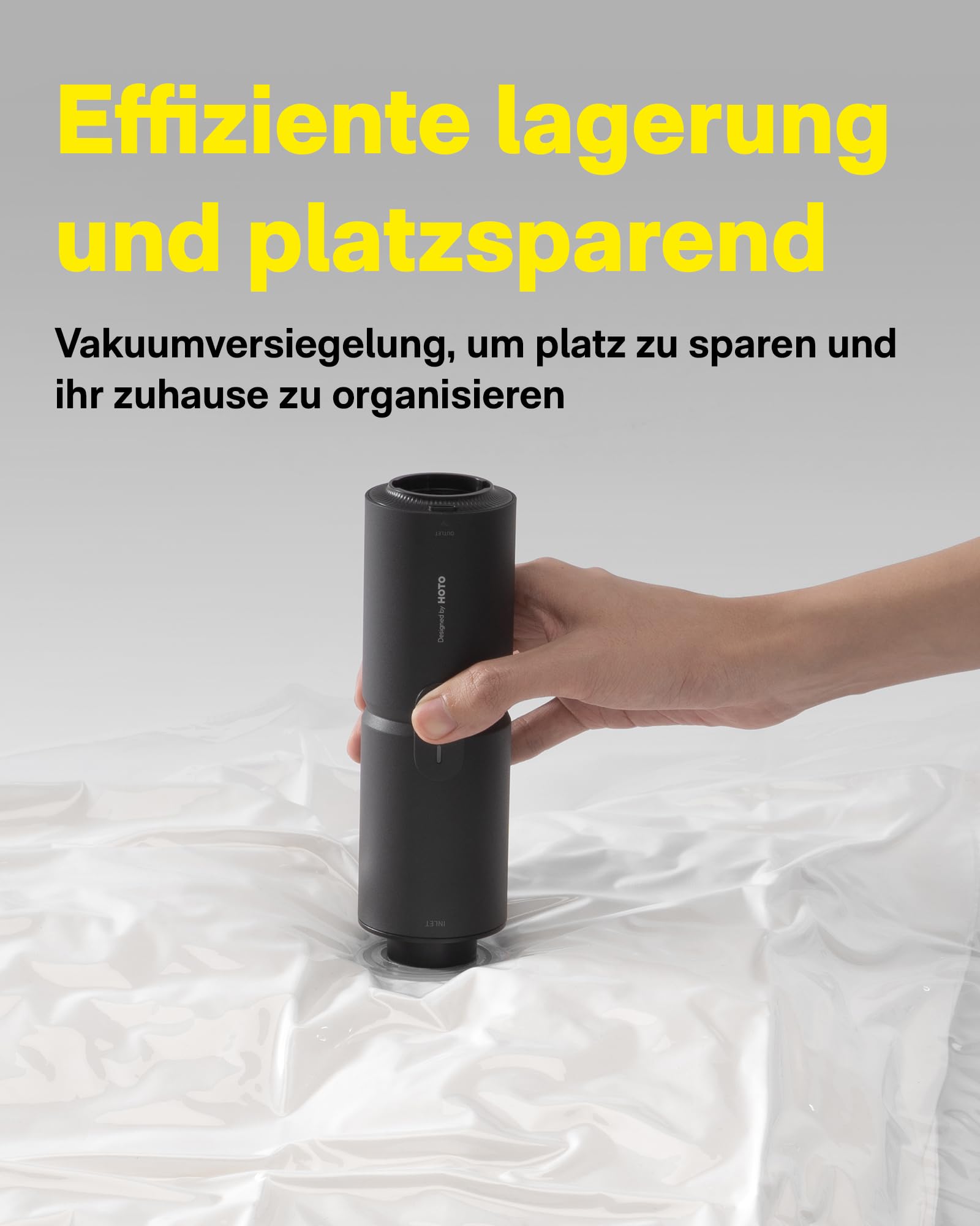 HOTO Autostaubsauger, 15000Pa Saugleistung, 4-in-1 Akku-Handstaubsauger Auto mit Waschbarem Filter, Mini-Luftgebläsepumpe, Tragbar Handstaubsauger für Auto, Bürotisch, Tastaturen, Kaffeemaschinen