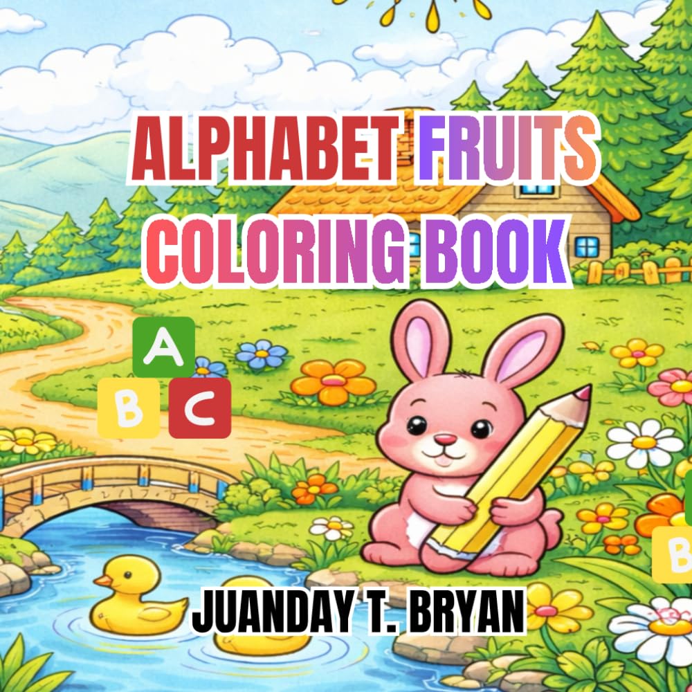 ALPHABET FRUITS COLORING BOOK
