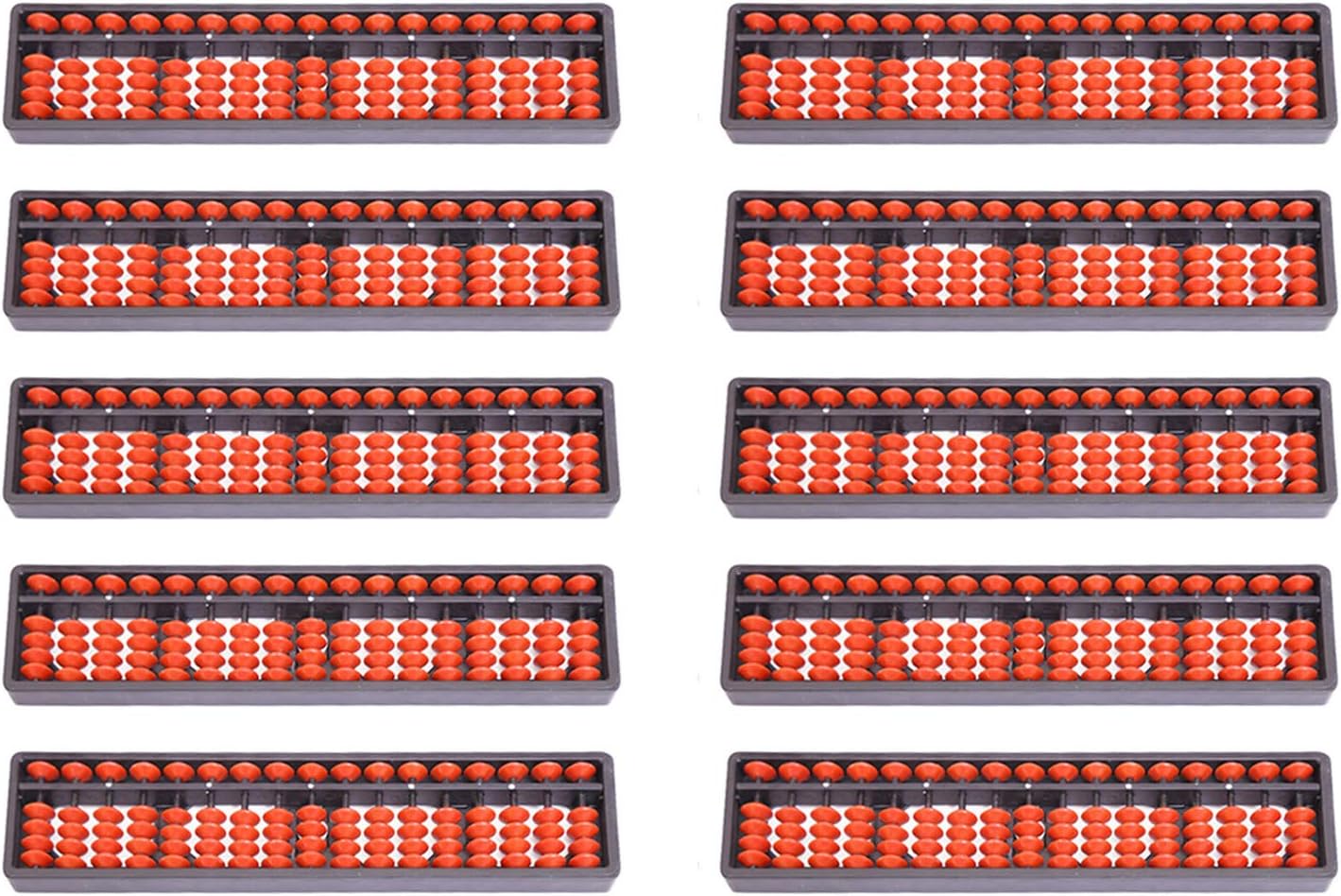 17 rods Educational Abacus Tool | Abacus Scale | Abacus Toys for Kids | Abacus Calculator| Abacus Tool for Kids |Single Colour Brown – (17B-Pack of 10)