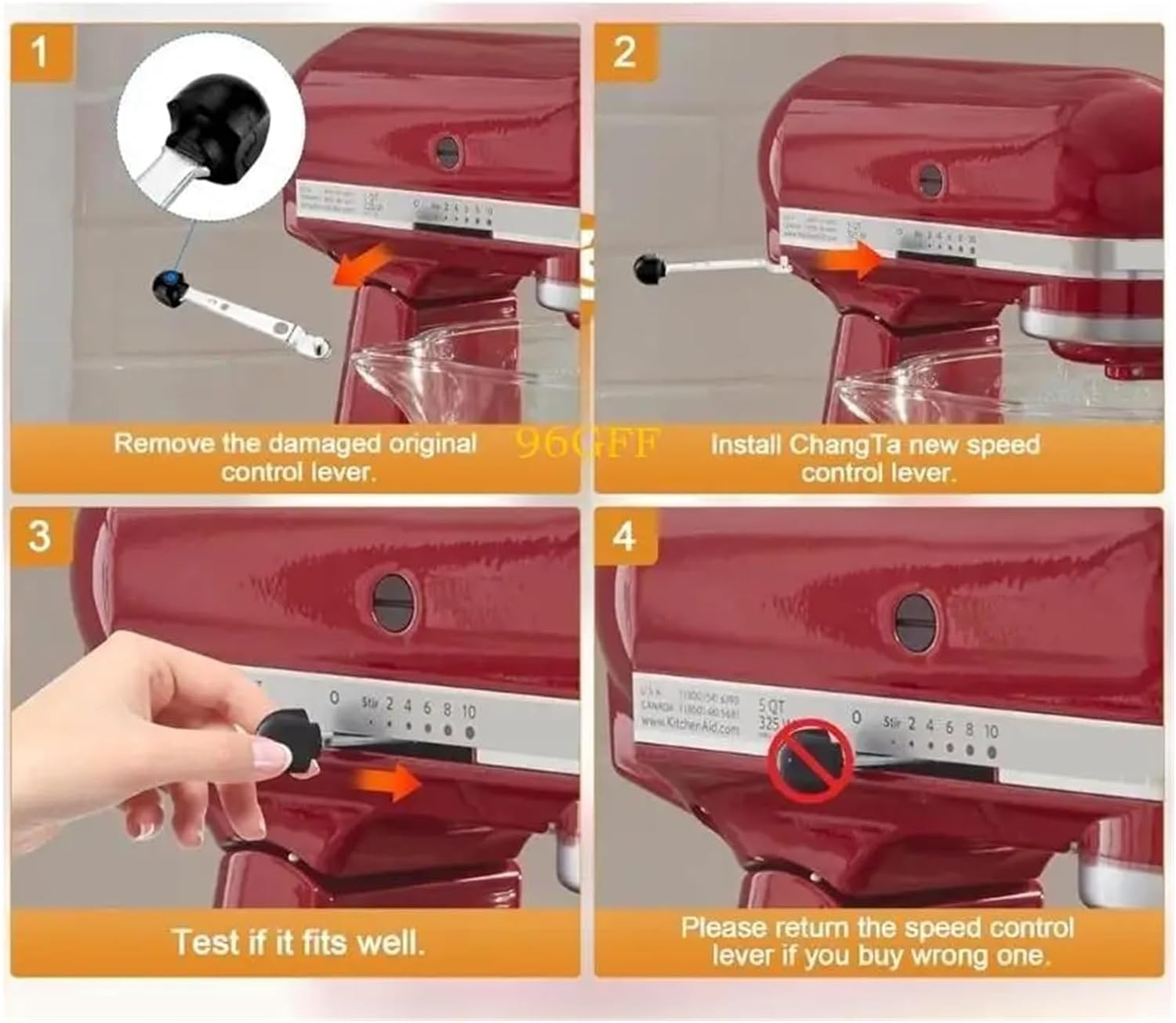 Compatible for Stand Mixers, Metal Speed Control Lever Replacement Rod
