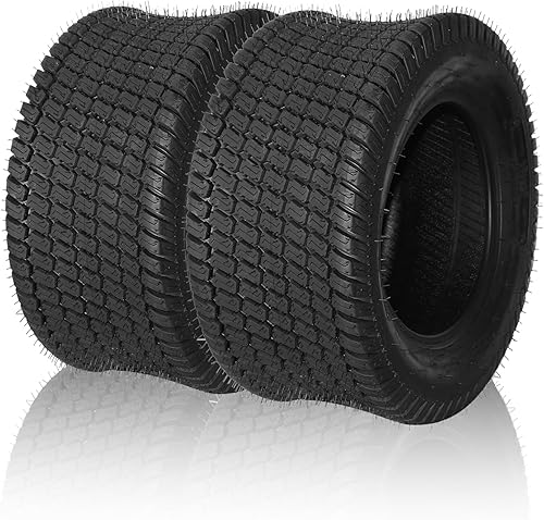 Juego de 2 neumáticos para cortacésped de 23 x 10.50-12 para tractor de jardín, carrito de golf, neumático de 23 x 10.50 x 12 4PR sin cámara
