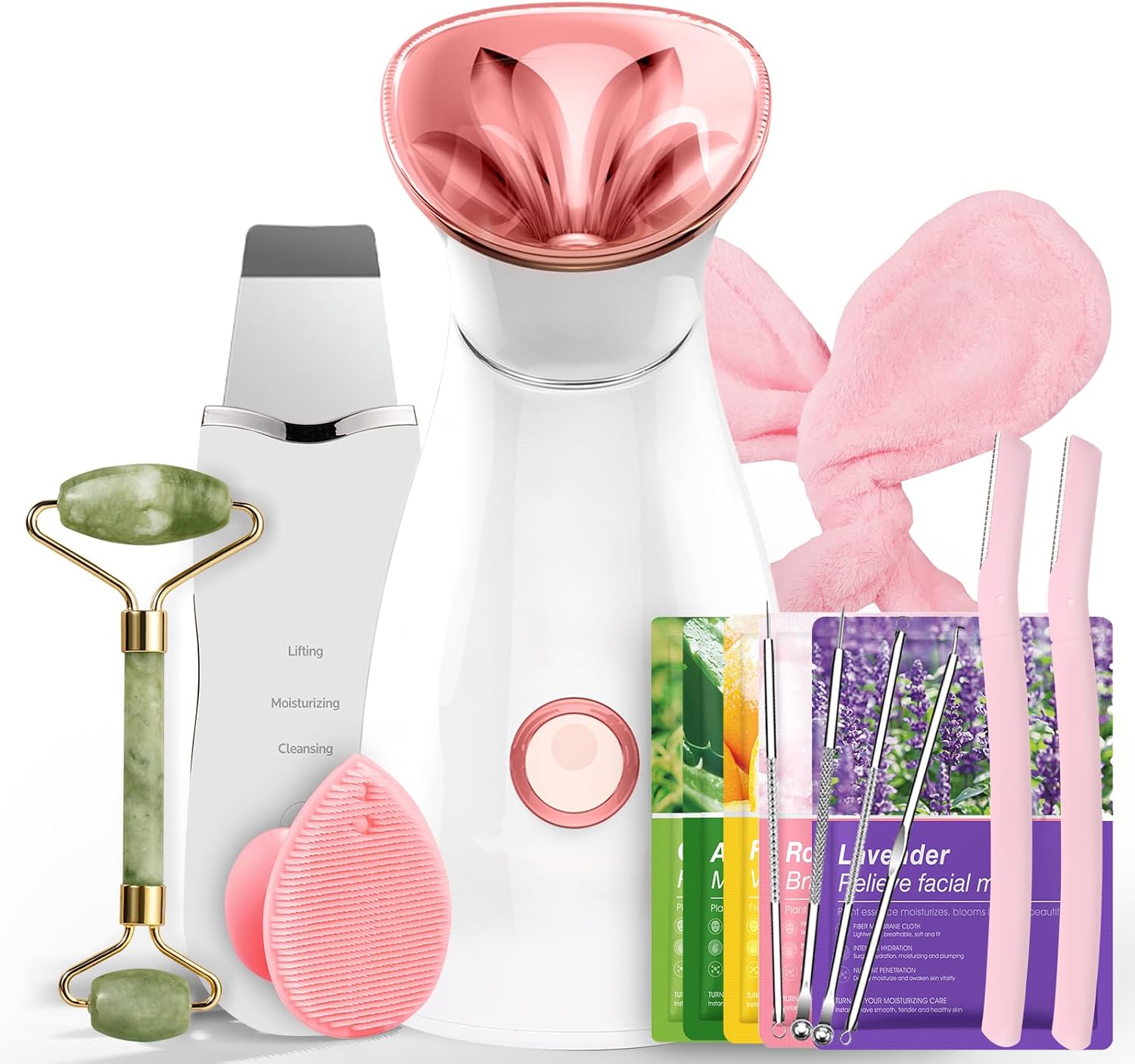 Facial Steamer Skin Care Kit with 17 Tools