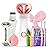 Facial Steamer Skin Care Kit: Face Steamer Home Spa Deep Cleaning Unclogs Pores - Humidifier Hot Mist Relaxing Self Care Gifts for Women with 17 Skin Care Tools